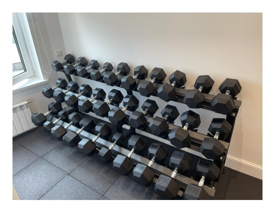 Устойчивая гантельная 3-х ярусная Generation Fitness FF71D1E (на 15 пар)