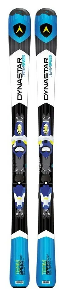 Лижі гірські для підлітків (комплект) Dynastar TEAM SPEED KID-X+KID-X 4 110см Black/white/blue (DAEJY02+FCEK070) (110 см black, blue, white)