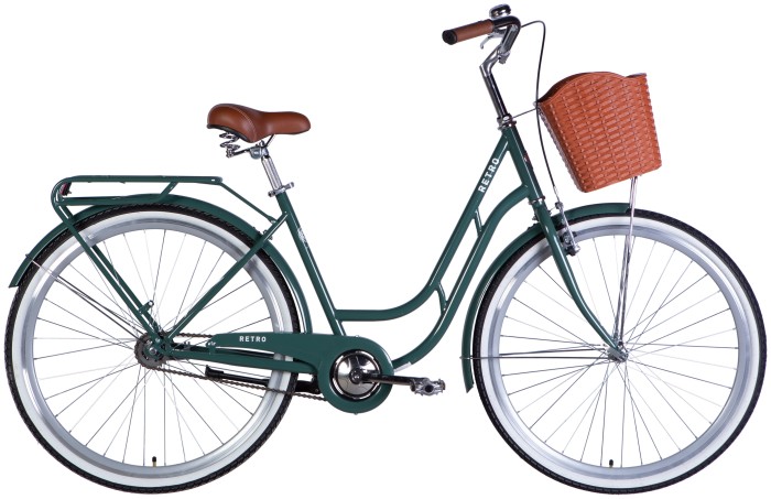 Велосипед ST 28" Dorozhnik RETRO Velosteel рама-19" зелено-серый 2025