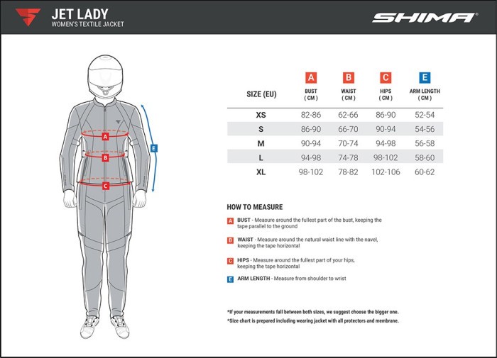 Мотокуртка Shima Jet Lady Black
