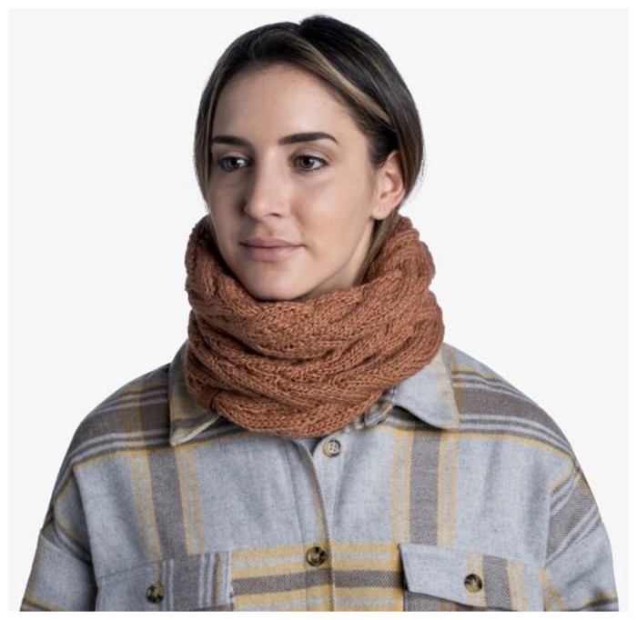 Шарф-труба Buff Knitted & Fleece Neckwarmer Caryn, Rosewood
