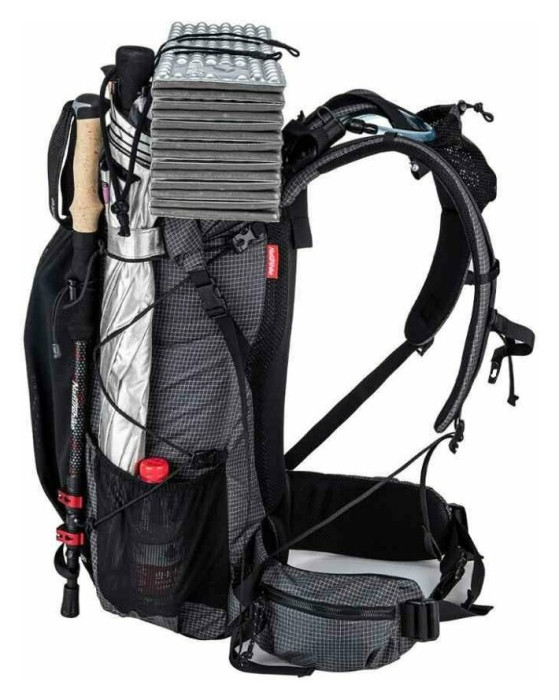 Рюкзак туристичний Naturehike Rock NH20BB113, 40+5 л, чорний