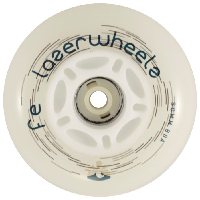 Колесо для роликов, светящиеся Flying Eagle Lazerwheelz White 80 мм