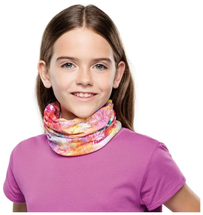 Шарф-труба детская (8-12) Buff Junior Coolnet UV+, Fireworks Multi