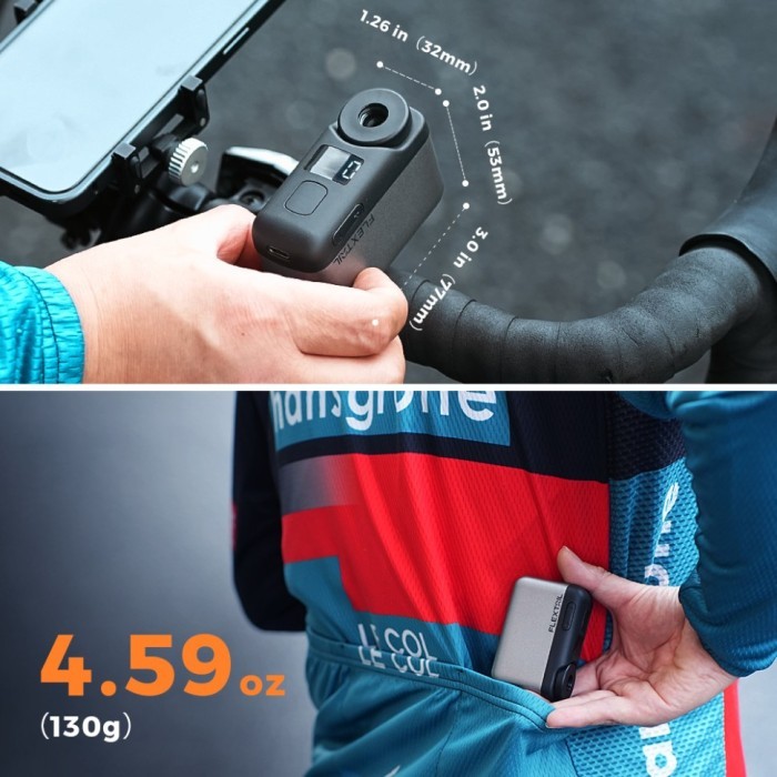 Велосипедний міні насос електричний Flextail Tiny Bike Pump Pro, 120 PSI, укр, укр