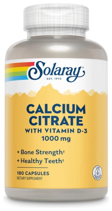 Calcium Citrate w/Vit D-3 1000mg - 180 caps