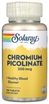 Chromium Picolinate 200mcg - 100 tabs