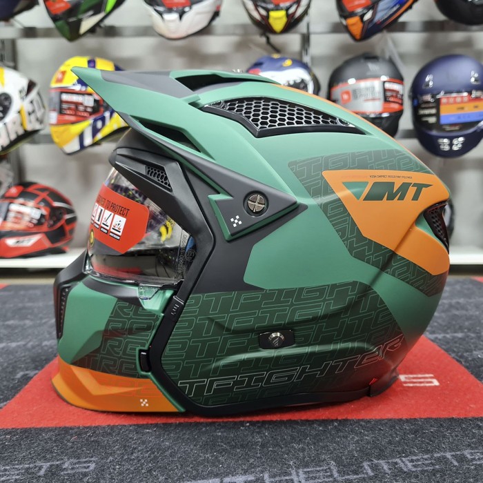 Мотошолом MT STREETFIGHTER SV S Totem C6 Matt Green ECE2206