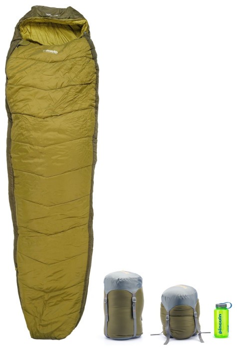 Спальный мешок Pinguin Trekking (1/-5°C), 205 см - Right Zip, Khaki (PNG 238648) 2020
