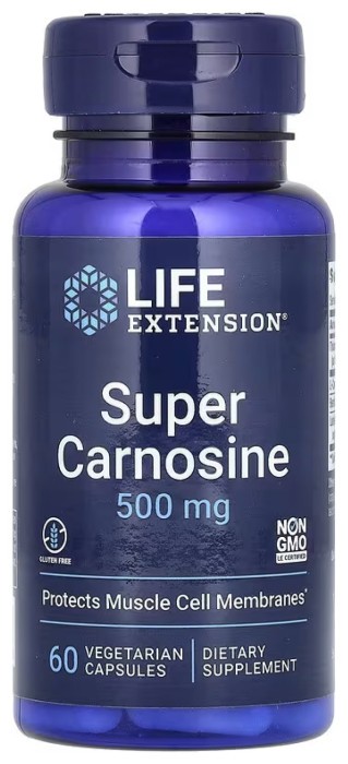 Super Carnosine 500 mg - 60 vcaps (До 06.26), укр, укр