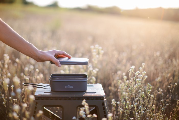 Контейнер для еды Tribe Lunch Box Alu T-FG-0016-grey