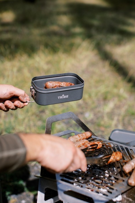 Контейнер для еды Tribe Lunch Box Alu T-FG-0016-grey