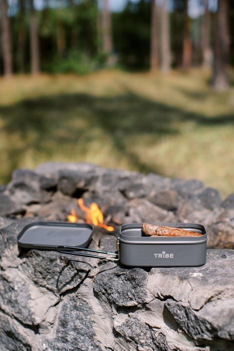 Контейнер для еды Tribe Lunch Box Alu T-FG-0016-grey