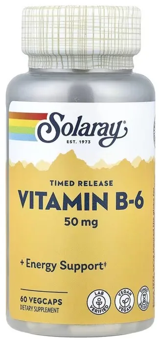 Vitamin B-6 Timed-Release 50mg - 60 vcaps