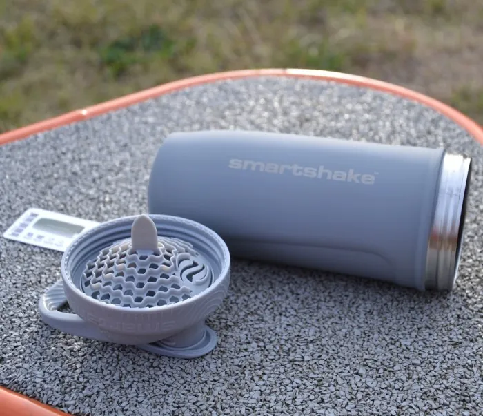 Шейкер спортивний SmartShake металевий Reforce Stainless Steel 30oz/900ml