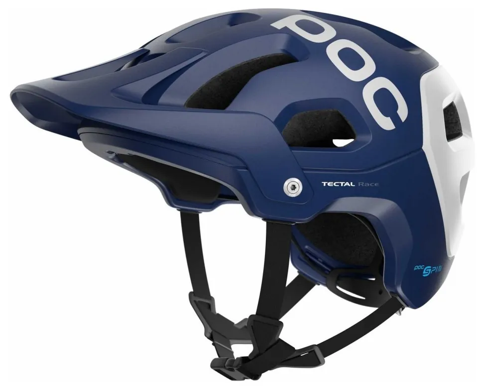 Шолом велосипедний POC Tectal Race Spin, Lead Blue / Hydrogen White Matt (M/L (55-58см))