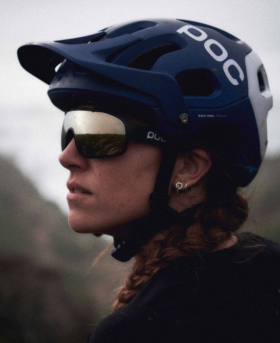 Шолом велосипедний POC Tectal Race Spin, Lead Blue / Hydrogen White Matt