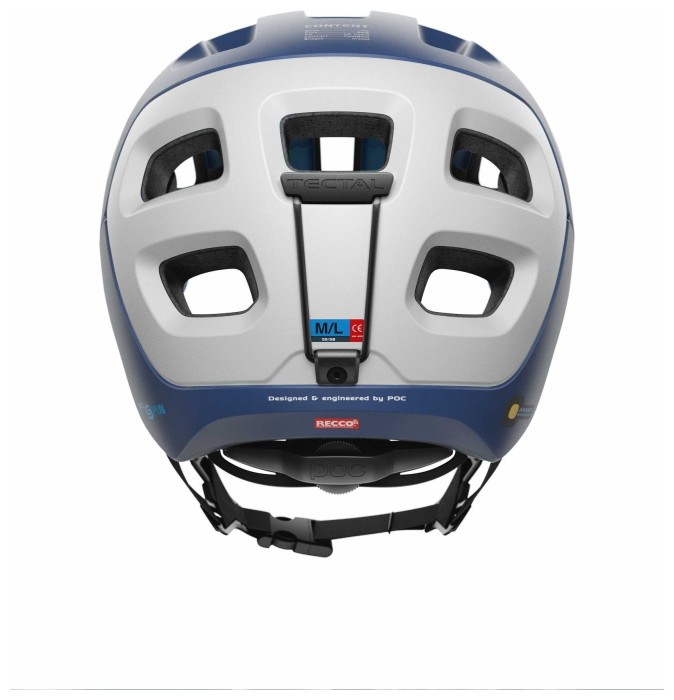 Шолом велосипедний POC Tectal Race Spin, Lead Blue / Hydrogen White Matt