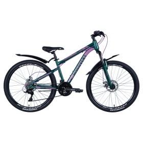 Велосипед ST 26&quot; Discovery TREK AM DD рама- с крылом Pl 2024 (зеленый (м))