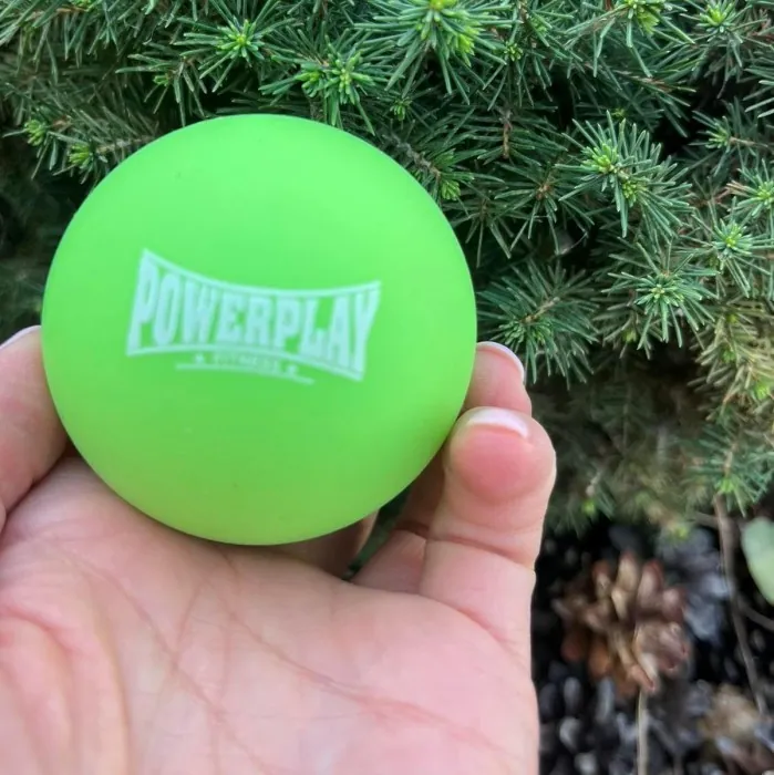 Массажный силиконовый мяч PowerPlay PP-4354 Silicone Lacrosse Ball (6.3см.) Зеленый
