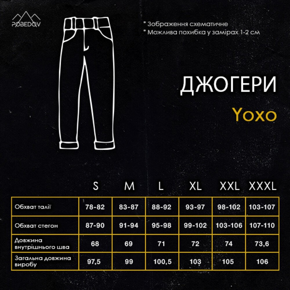 Бежеві чоловічі джогери. Джогери плащівка спорт чоловічі Pobedov Yoxo. Штани джогери з кишенями, укр, укр