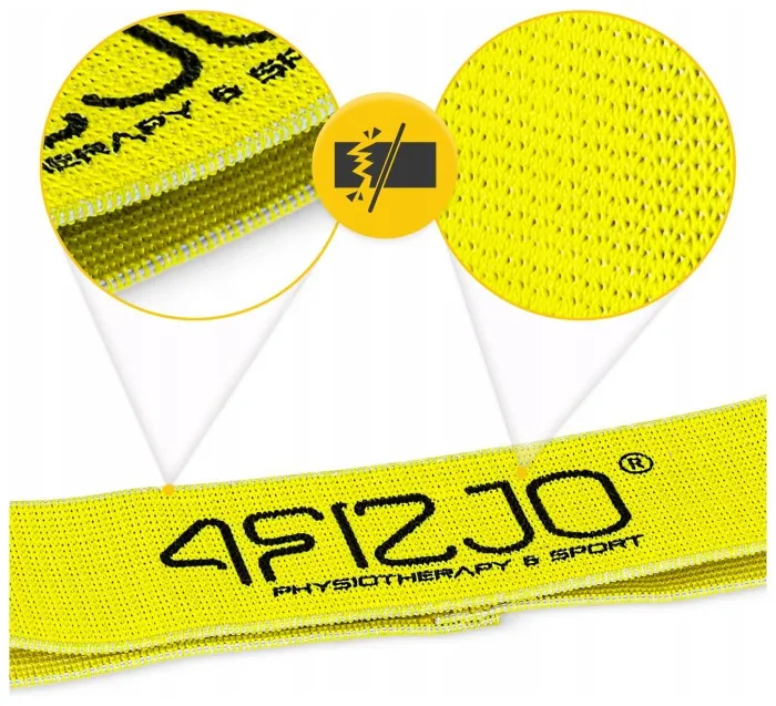 Резинка для фитнеса и спорта из ткани 4FIZJO Flex Band 23-29 кг Yellow (P-5907739311702)