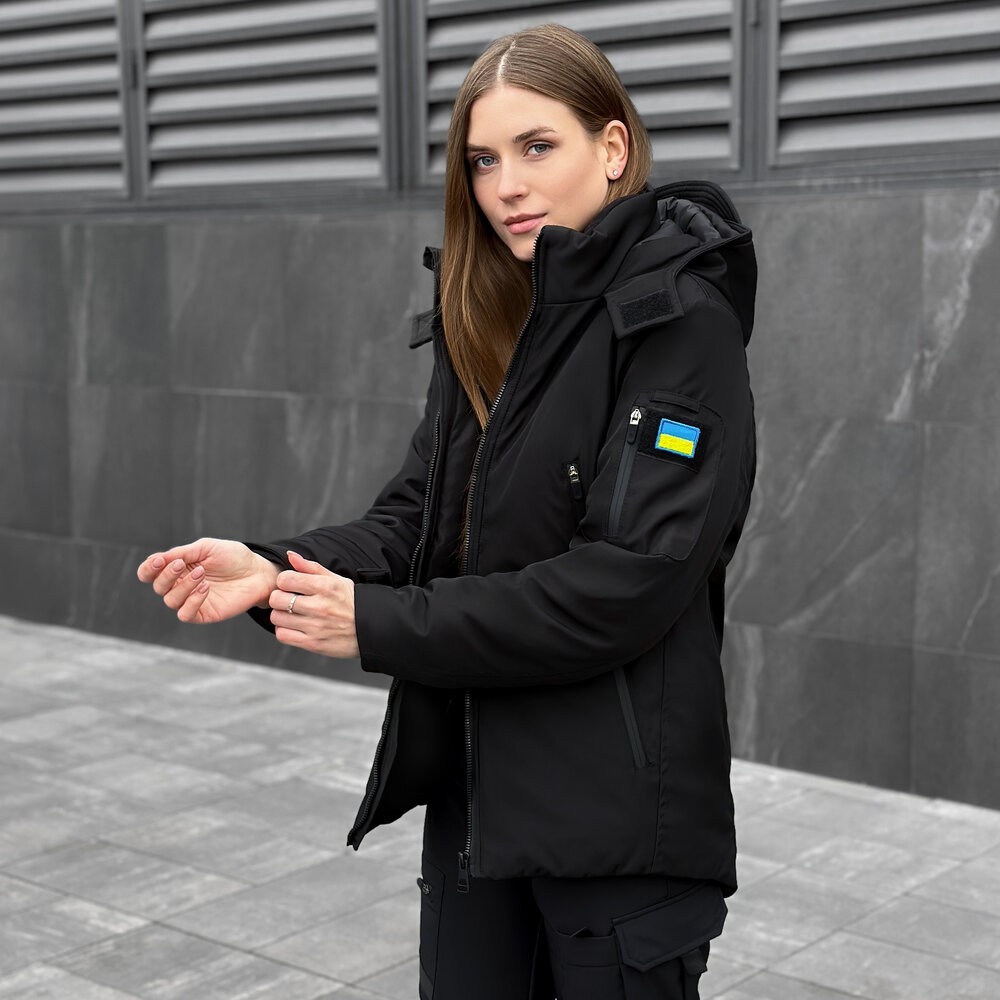 Жіноча зимова Куртка з капюшоном Pobedov Winter Jacket Motive ЗИМА В2 Жіноча