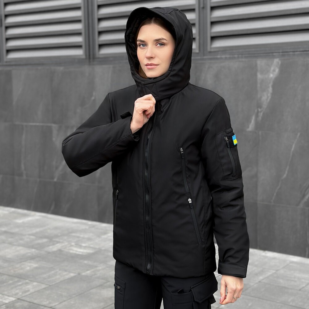 Жіноча зимова Куртка з капюшоном Pobedov Winter Jacket Motive ЗИМА В2 Жіноча
