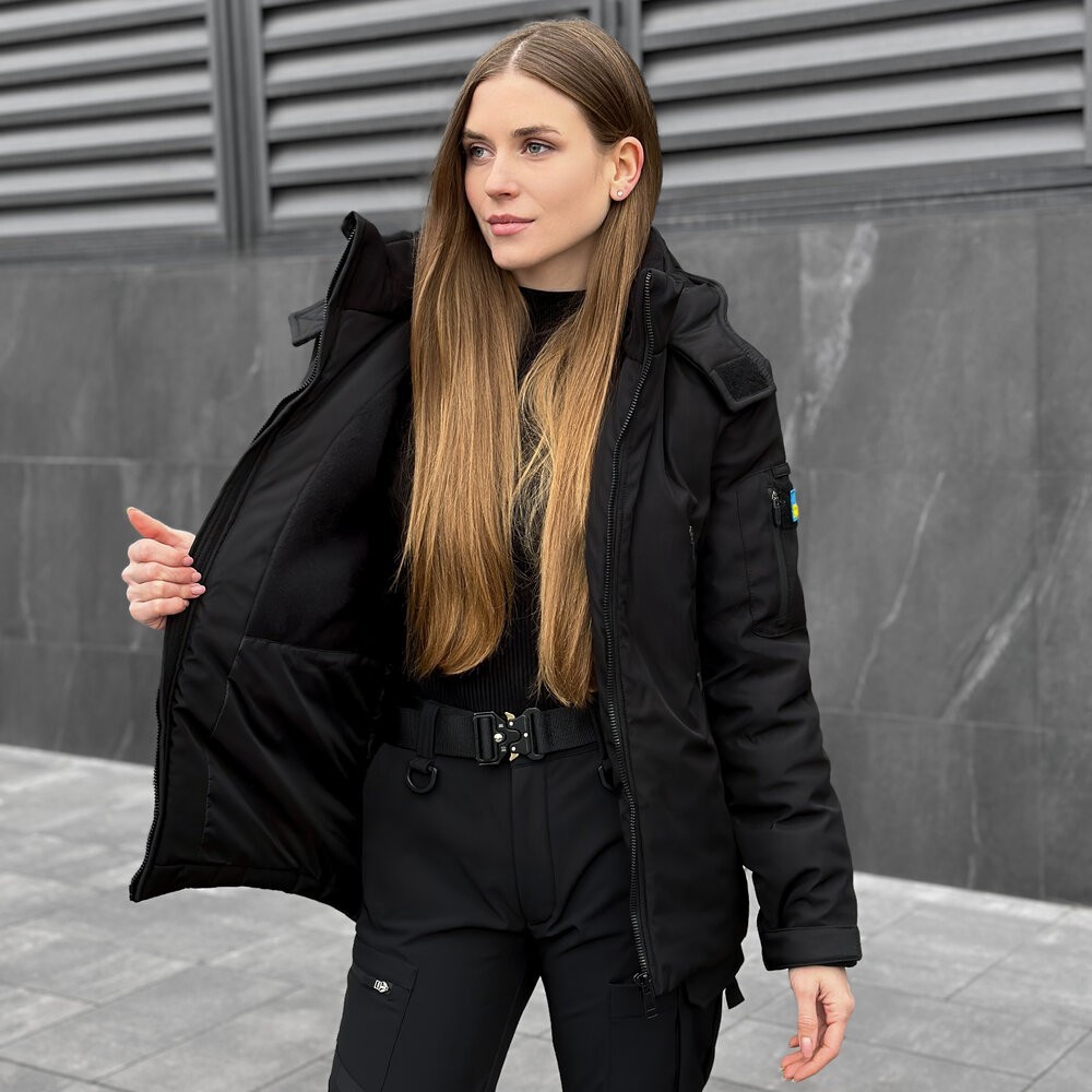 Женская зимняя Куртка с капюшоном Pobedov Winter Jacket Motive ЗИМА В2 Женская