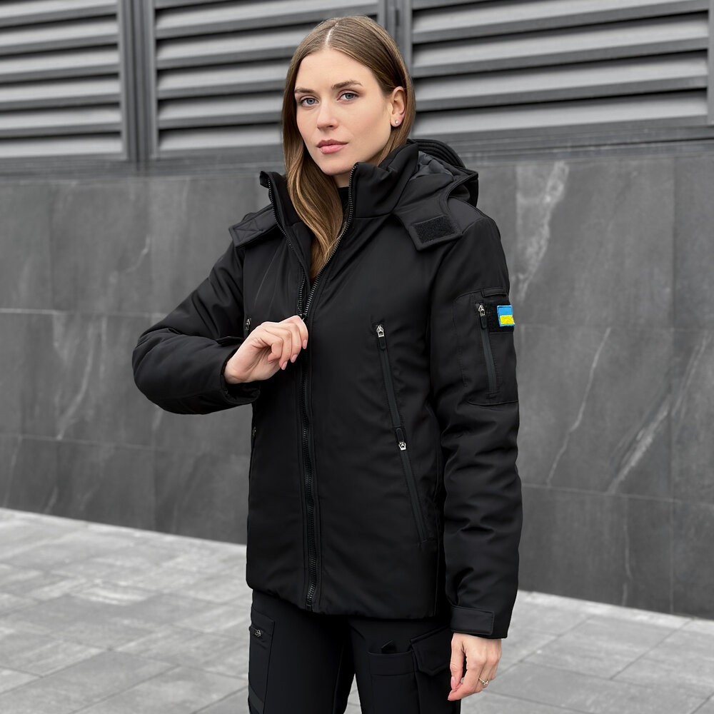 Женская зимняя Куртка с капюшоном Pobedov Winter Jacket Motive ЗИМА В2 Женская