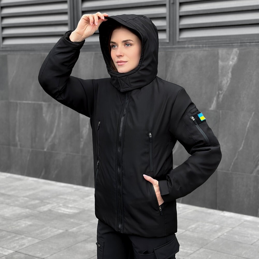 Женская зимняя Куртка с капюшоном Pobedov Winter Jacket Motive ЗИМА В2 Женская