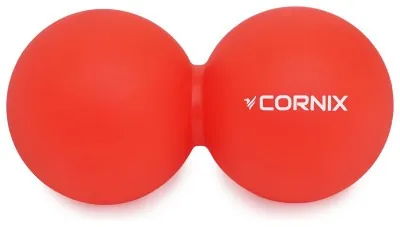 Массажный мяч Cornix Lacrosse DuoBall 6.3 x 12.6 см XR-0112 Red