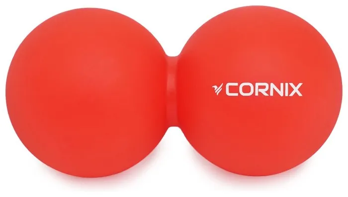Массажный мяч Cornix Lacrosse DuoBall 6.3 x 12.6 см XR-0112 Red