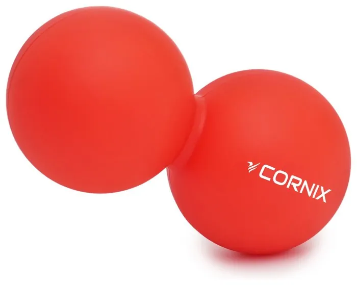 Массажный мяч Cornix Lacrosse DuoBall 6.3 x 12.6 см XR-0112 Red