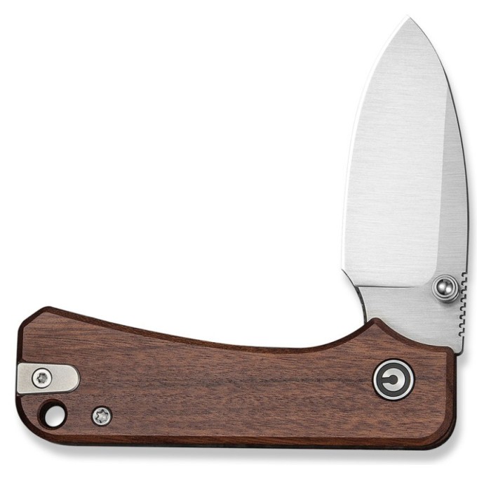 Ніж складаний кишеньковий Civivi Baby Banter Slip Joint (6 см) Nitro-V / Wood натуральний