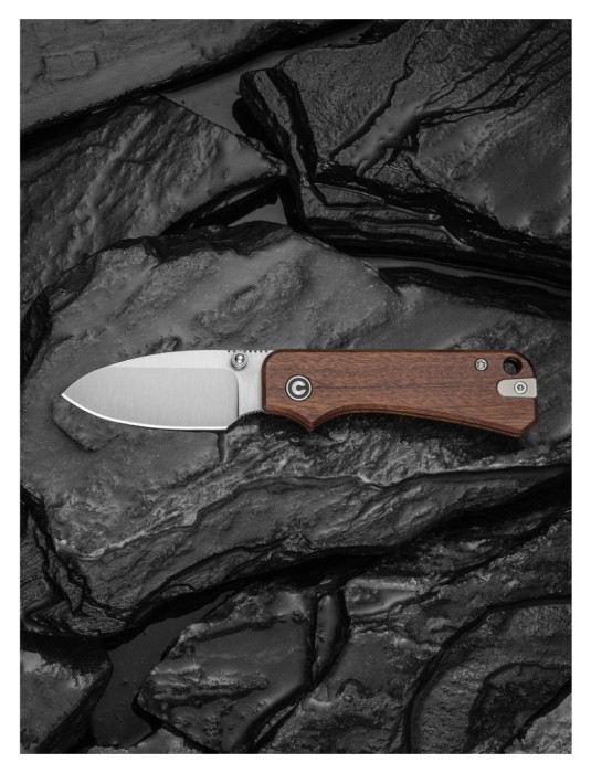 Ніж складаний кишеньковий Civivi Baby Banter Slip Joint (6 см) Nitro-V / Wood натуральний