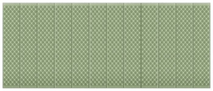 Каримат туристичний Springos XPE 182 x 60 x 0.8 cм складний PM0010 Green/Grey