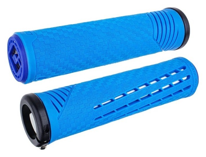 Грипси ODI CF Grip v2.1 Lock-On Blue / White, укр, укр