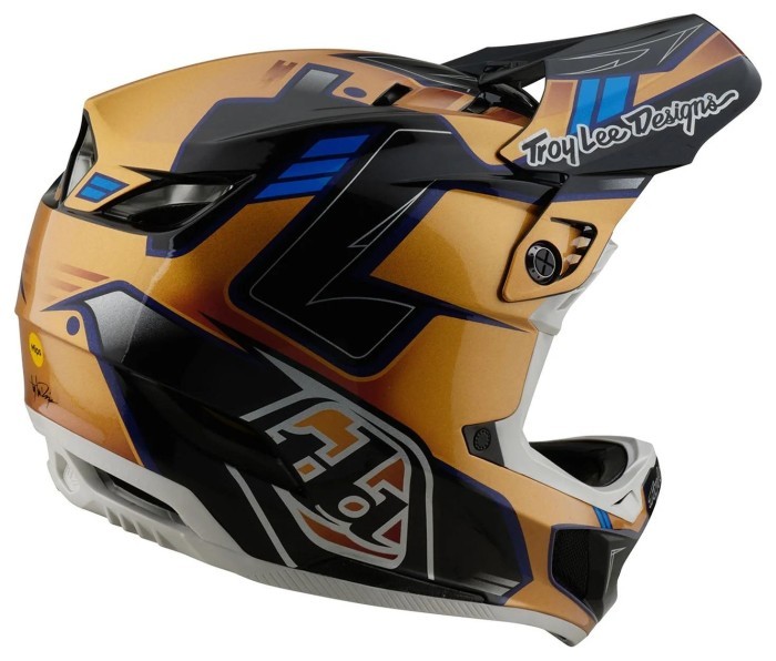 Велосипедный шлем TLD D4 COMPOSITE HELMET; ROYALTY [BLACK/GOLD] L