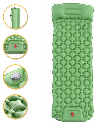 Надувний похідний килимок матрац LEOBRO Air Mat 190 x 60 см Green (LB-1095)