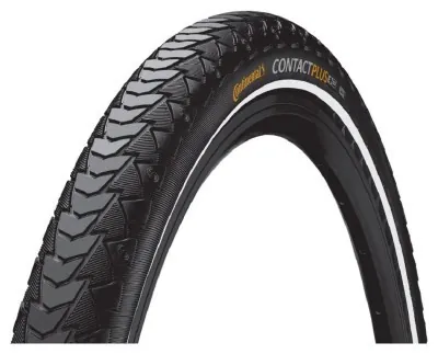 Покришка  Continental eContact Plus 28 x 2.20 чорна нескладная світловідбивна