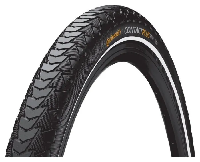 Покришка Continental eContact Plus 28 x 2.20 чорна нескладная світловідбивна