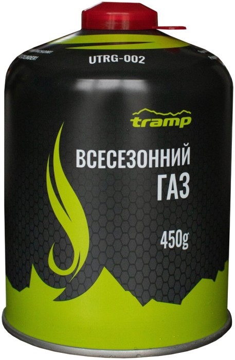 Картридж газовий Tramp різьбовий 450гр UTRG-002, укр, укр