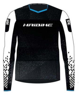Футболка Haibike "Freeride", довгий рукав, s, чорно-білий