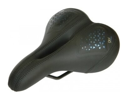Сідло комфортне з отвором DDK SA431G GEL 273*165 чорне (чорний), укр, укр