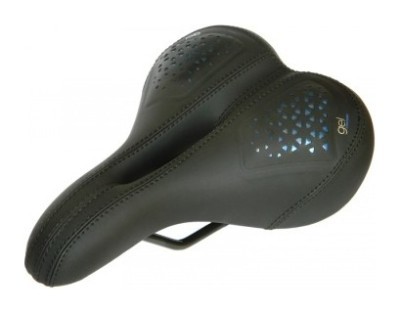 Седло комфортное с отверстием DDK SA431G GEL 273*165 черное (черный)