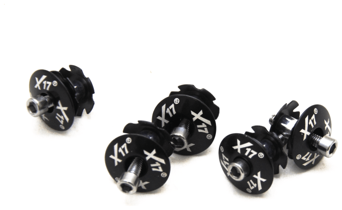 Ромашка ROU X17 1.1/8" в зборі, звичайна, алюм. чорн., укр, укр