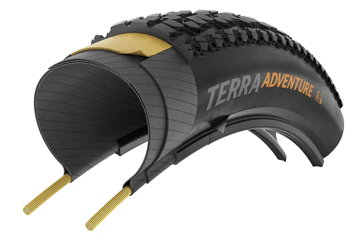 Покришка безкамерна Continental Terra Adventure Trail Grip 28" | 28 X 1.75 | 700 X 45C чорна складна skin