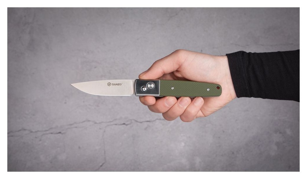 Нiж складаний Ganzo G7211-GR зелений, укр, укр