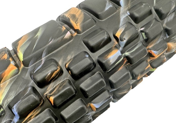 Масажний ролик EasyFit Grid Roller 33 см v.1.1 Multi Фіолетовий, укр, укр